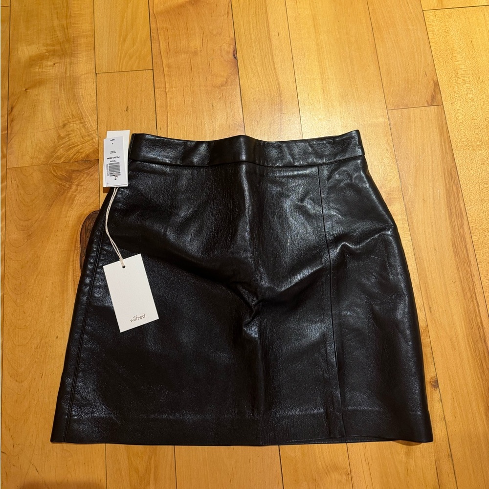 Wilfred Leather Skirt